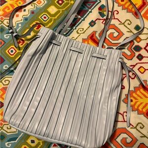 NWOT Zara Baby Blue/Gray Purse Handbag!